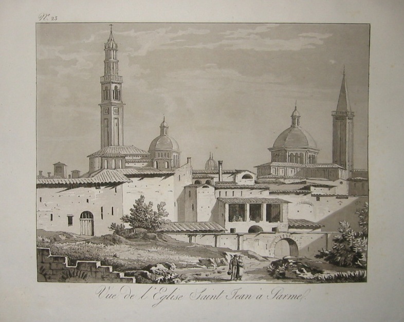 Naudet - Debucourt Vue de l'Eglise Saint Jean à  Parme 1820 Parigi (Firmin Didot)